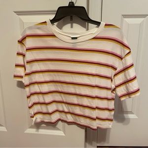 Wild Fable Striped Cropped Tee